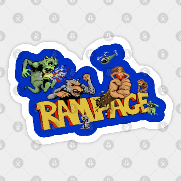 Rampage Sticker by iloveamiga